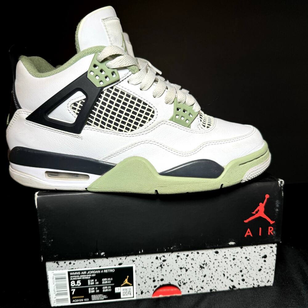 Size 8.5 - Wmns Nike Air Jordan 4 Retro Seafoam Women's Shoes